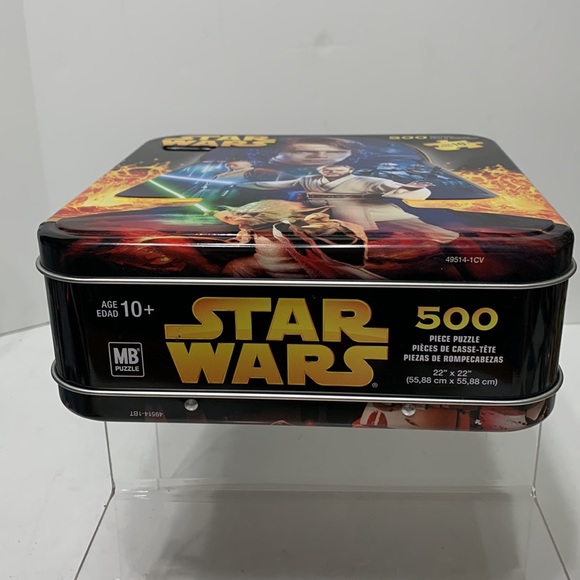 STAR WARS puzzle 500 pc double sided in metal tin New - Picture 5 of 10